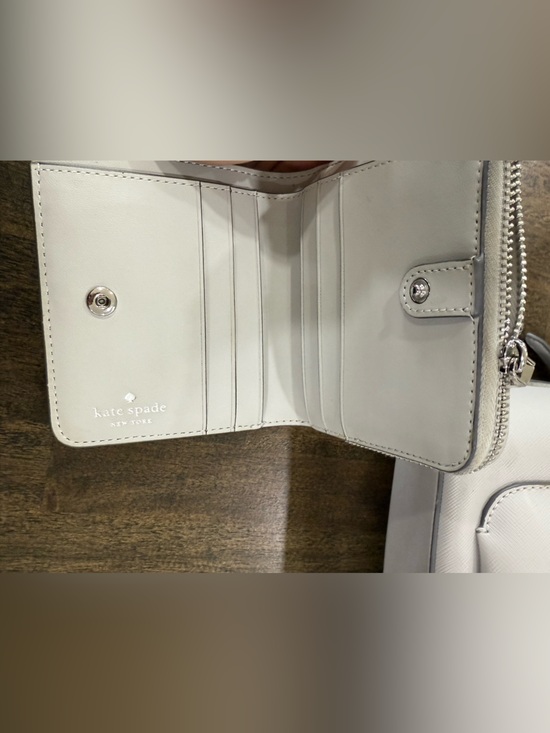 Kate Spade Gray Leather mini backpack with wallet main image 4